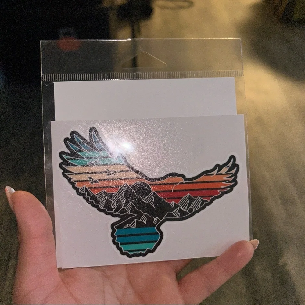 Colorful Eagle Design Sticker - Picture 2 of 2